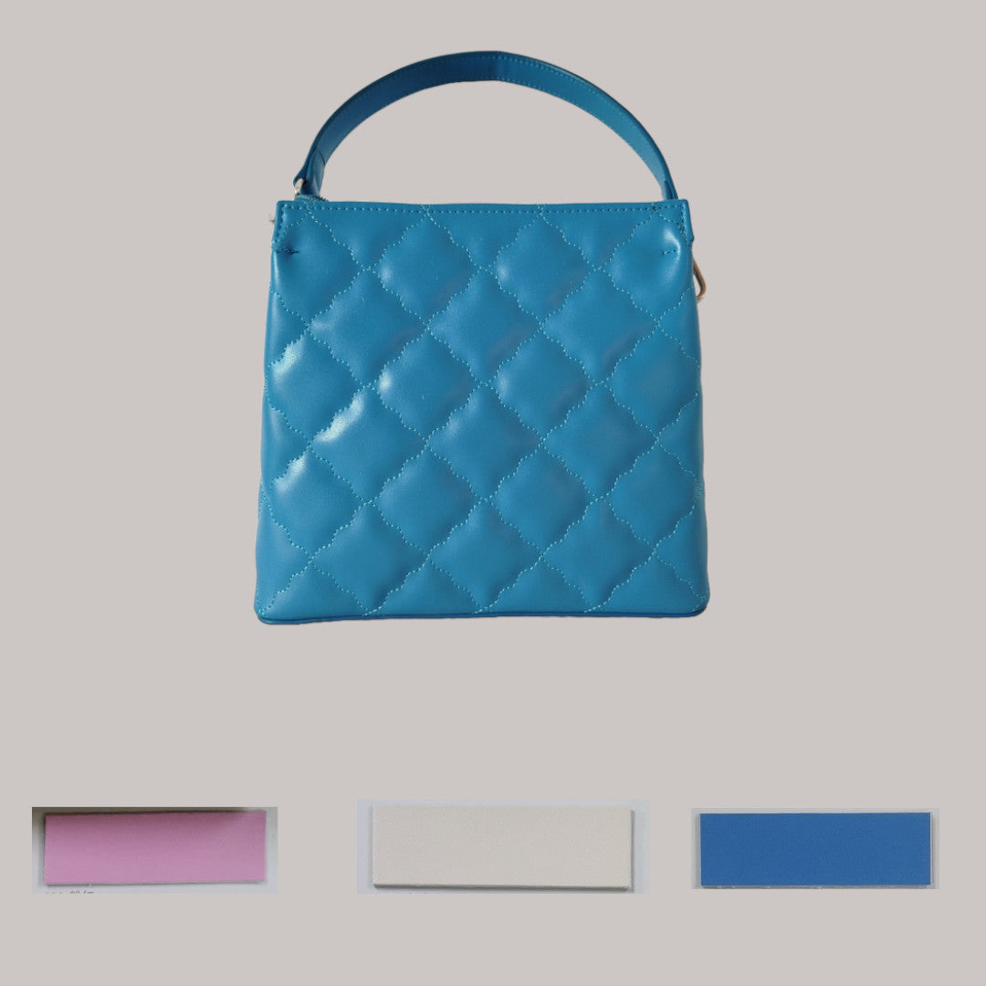 Style File Wavy Diamond Quilt Handbag